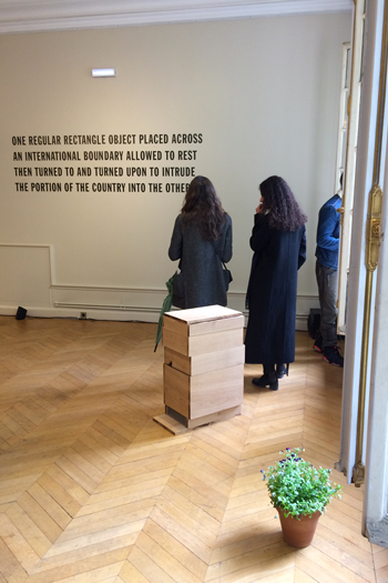 Quentin Lazzareschi Hors-champ, 2018 and Lawrence Weiner Opus 15, 1968