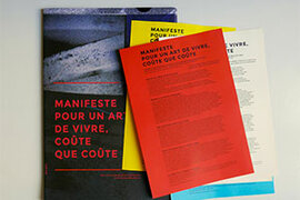  Manifesto for an art of living at all costs