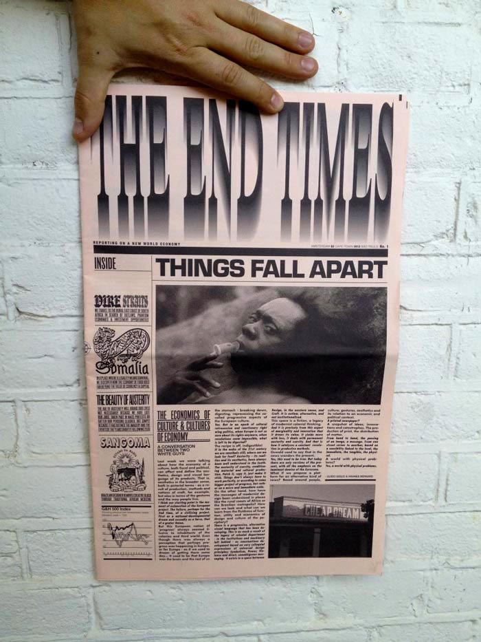 The End Times, édition, Hannes Bernard,impression offset, 2012, © SulSolSal 
