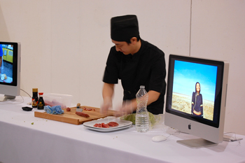Performance « The wasabi day », Jia Qiu, 2013, © Les commissaires anonymes